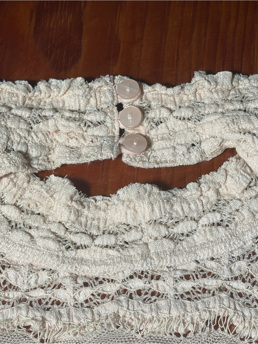Free People Angelina Lace Bodysuit Neutral Cream NWT Small Romantic Boho - Picture 9 of 9